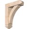 Ekena Millwork Thorton Arts and Crafts Smooth Bracket w/ Offset Brace, Douglas Fir, 5 1/2"W x 18"D x 22"H BKT0604X18X22THR03SDF - alternate 1